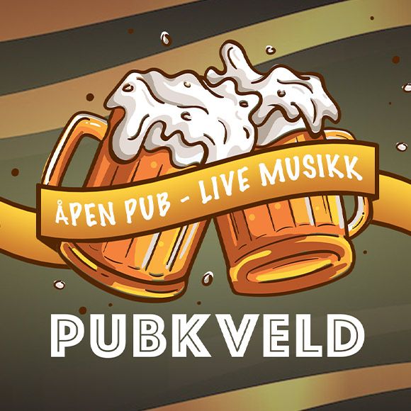 Fritidsaktivitet nr 12
Åpen pubkveld med livemusikk. Inngang på døren kr 50.-
Annonseres på vår facebookside.